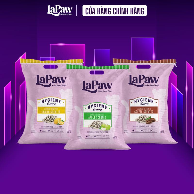 LaPaw Cát cho mèo than hoạt tính đất sét 10L 5KG