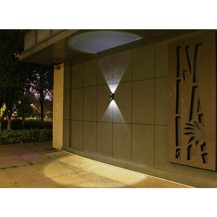 Outdoor Solar Wall Light Fence Lamp Garden Yard Patio Street Pathway Deck Lighting Decor Wall Lamp Waterproof 8