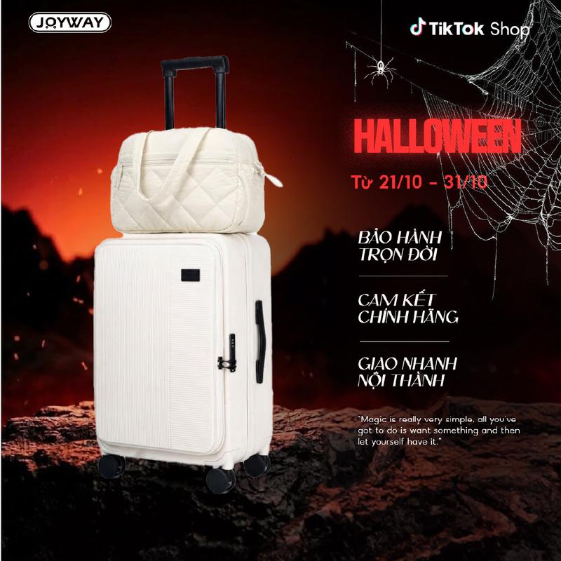 Vali Lồng Sâu size 24, 28 Kèm túi du lịch, Khóa TSA, Bánh xe kép 360 độ, Dây kéo YKK, Bảo hành phụ kiện trọn đời