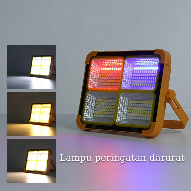 LAMPU LED SOLAR EMERGENCY / POWER SEL SURYA / LAMPU PANEL SURYA TENAGA 2000W / LAMP STAND / LED OUTDOOR FLOOD LIGHT CELL lampu  tenaga 2