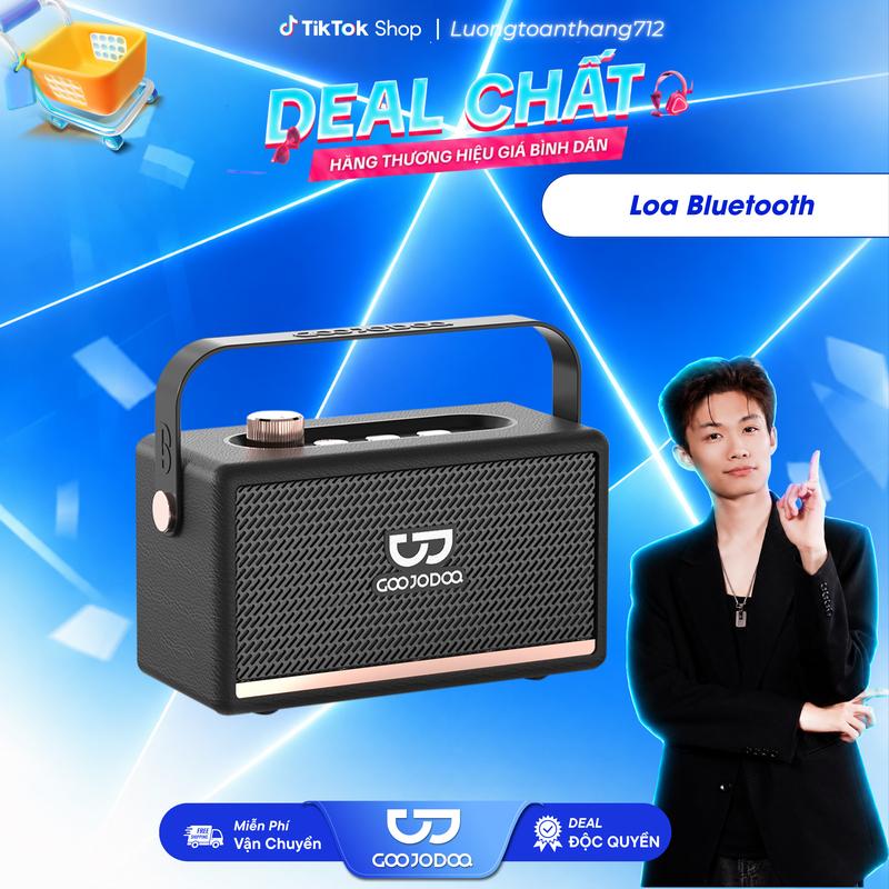 Loa Bluetooth Goojodoq loa di động không dây phong cách BT Kết nối không dây Hỗ trợ cuộc gọi rảnh tay Nghe Nhạc