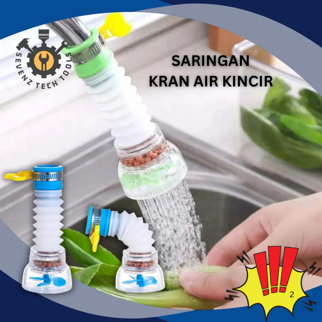 Sambungan Kran Air Fleksibel 360° Kincir Saringan Kran Air Cuci Piring Kamar Mandi filter keran / Aerasi Air Saving Water Flexible 360 Derajat TS04