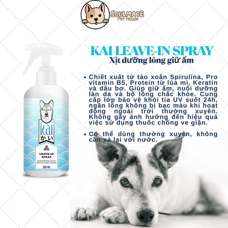 Product Introduction of (SALE+ QUÀ) Sữa tắm yến mạch+xịt dưỡng cao cấp KAI cho chó mèo 250ml- Thái Lan 37