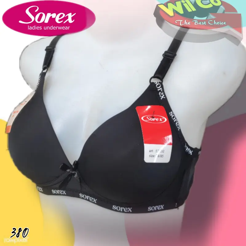 K380 Sorex Bra Busa Tipis Tanpa Kawat Cup B Kait 2 Size 34 - 40 Bh Wanita Dewasa dan Remaja 3