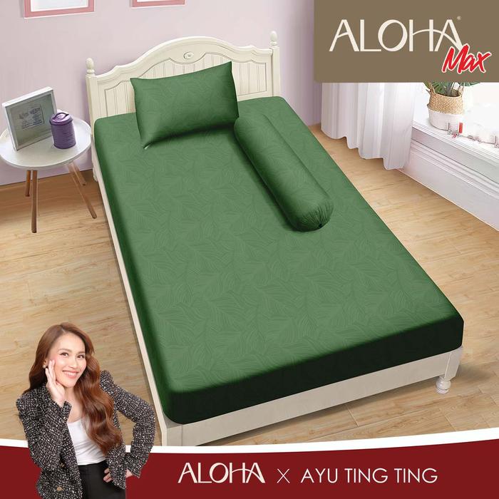 Gambar Aloha Max x Ayu Ting Ting - Sprei Single 120x200 Tinggi 25Cm Emboss "Live" - Burgundy dari Lady Rose Sprei Kab. Bandung 5 Tokopedia