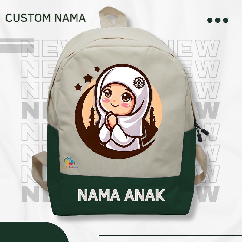 Product Introduction of Tas Ransel Backpack Anak karakter Islamiyah -anak Ngaji Sekolah TK SD Termurah (Free Nama) 45