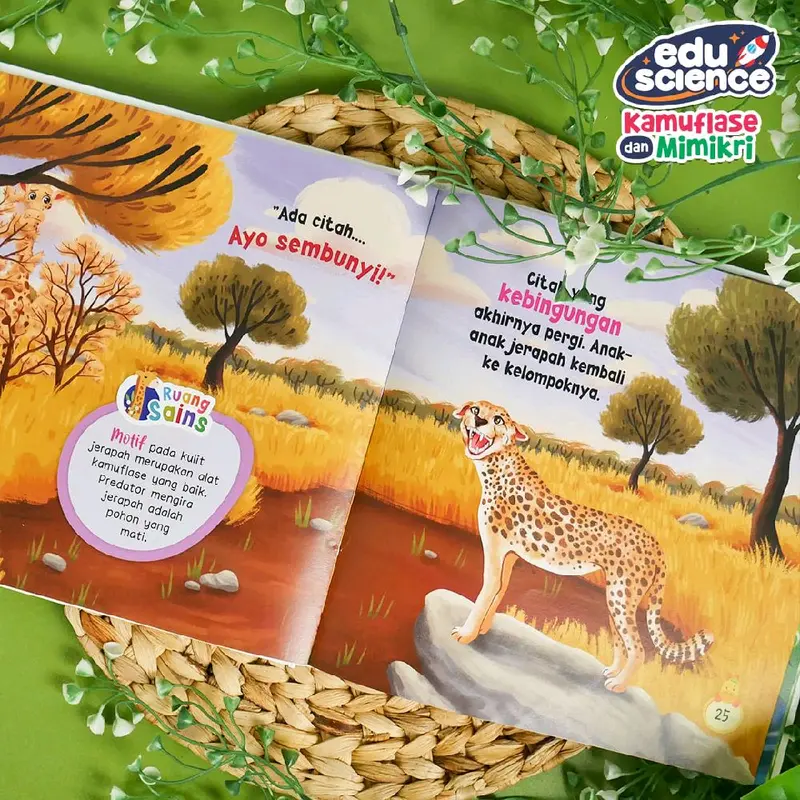 Eduscience Kamuflase & Mimikri Buku Hewan Anak Hardcover Full Color TK dan SD 8