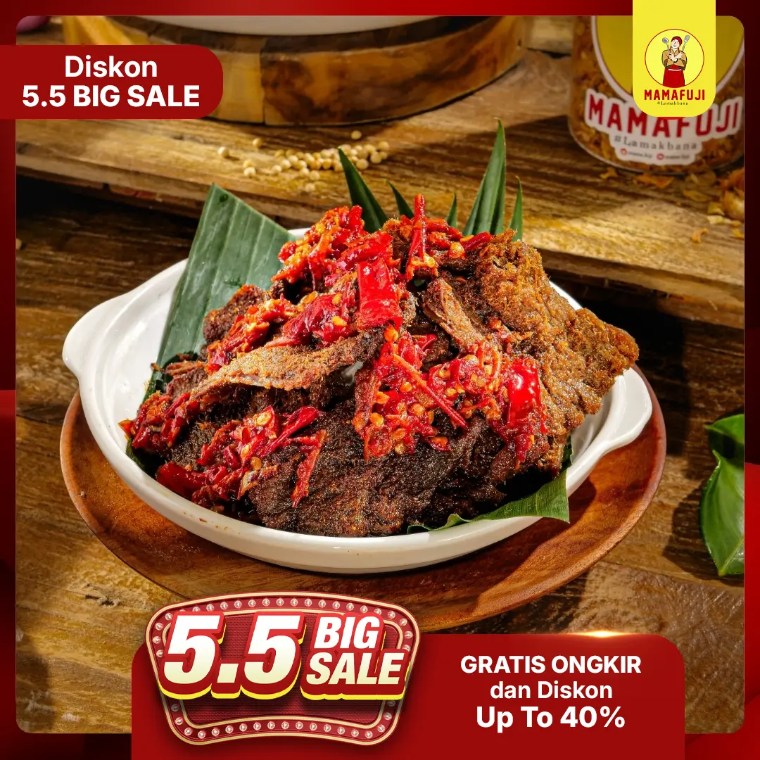Mama Fuji - Dendeng Kering Balado Padang 160g
