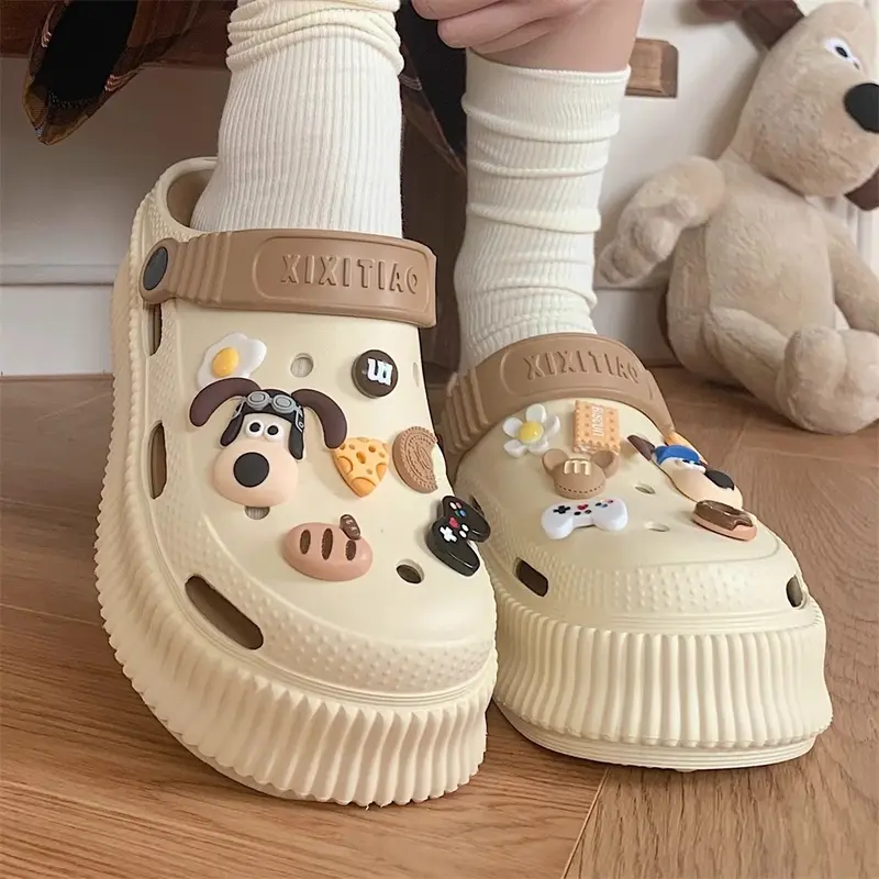 Lateny Sandal pola kartun anak-anak Sandal sekolah anak laki-laki dan perempuan Sandal fashion orang tua-anak 6