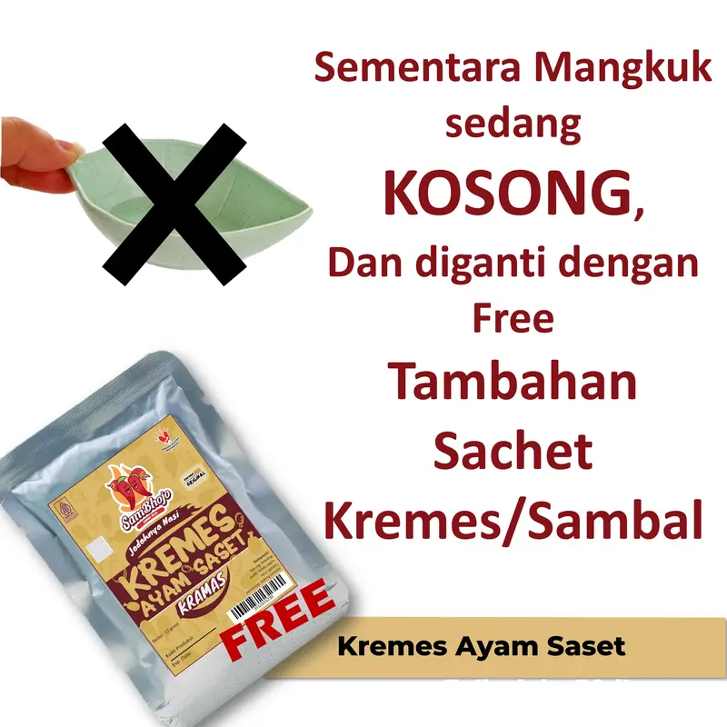 SamBhojo Sambal Sachet Paket 2pc Sambal Baby Cumi, Sambal Teri, Sambal Paru, Sambal Bawang, Sambal Terasi, dll Kemasan Sachet 20gr 1