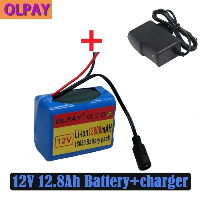 Baterai 3S2P 12V 12800mah Baterai 18650 Li-Ion 12.8Ah Baterai Isi Ulang dengan Paket Baterai BMS Li-Ion