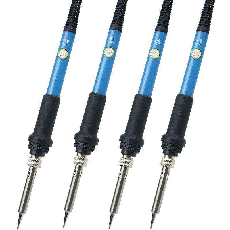 Bàn hàn Điện Có Thể Điều Chỉnh Nhiệt Độ, Hàng Mới Về, 220V Và 110V, 60W, Trạm hàn và hàn, Đầu bút chì nhiệt, Dụng cụ sửa chữa, Màu sắc: EU 220V 3