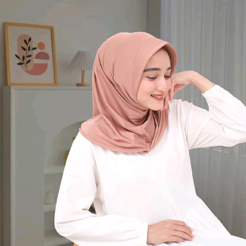 Hijab Sport Jersey Premium | Hijab Gym Yoga Jogging | Hijab Instan 2