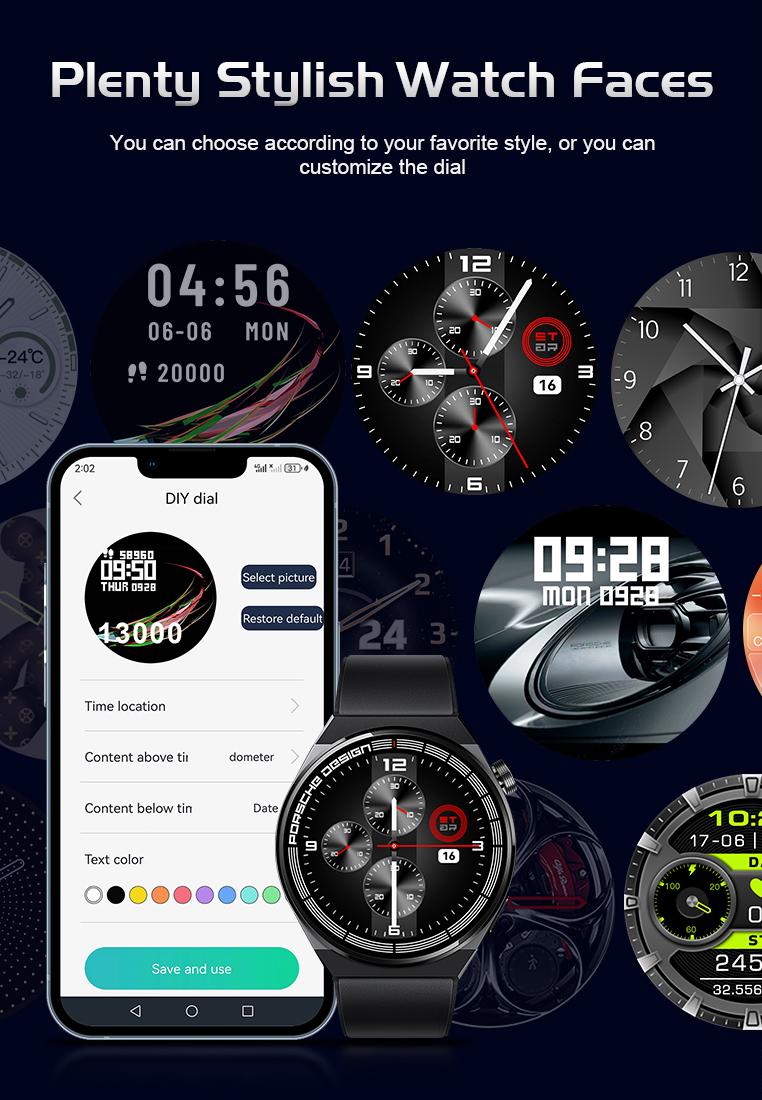 Product Introduction of Simbojoy SmartWatch GT8 Anti Air Original Layar Terang 1.28''Pemantauan Tidur Alat pengukur langkah Jam Pintar  ZN025 15