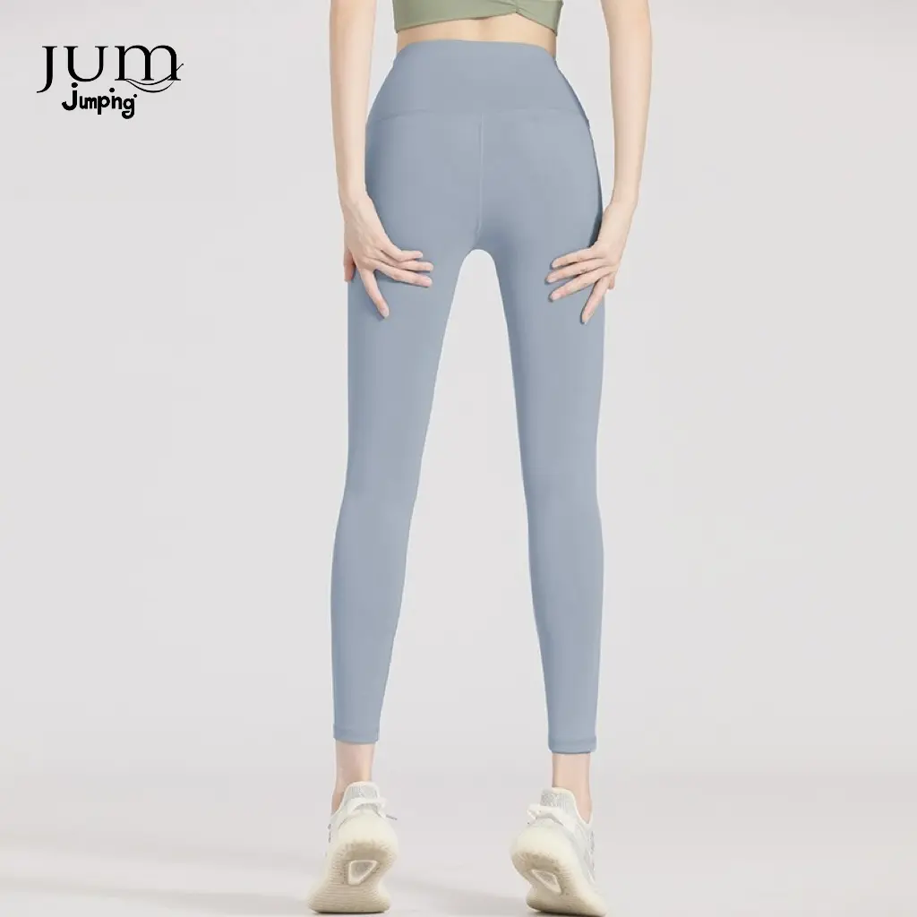JUM High-waisted women's hip lift peach butt seamless fitness tight exercise yoga pants scrunch leggings