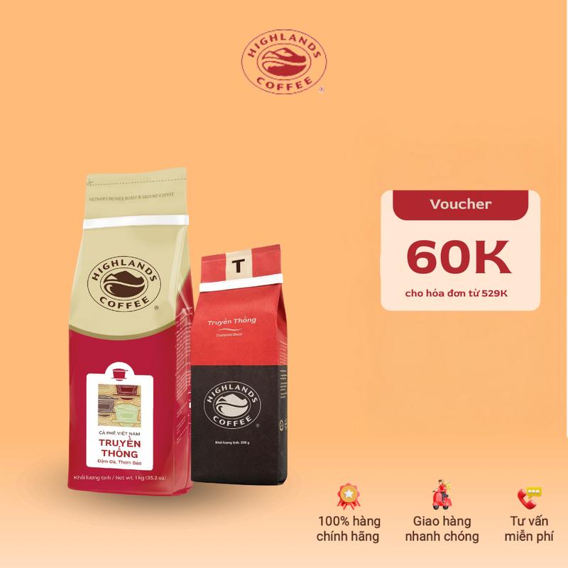 [MUA 1 TẶNG 1] MUA 1 GÓI Cà Phê TRUYỀN THỐNG 1KG TẶNG 1 GÓI Cafe RANG XAY TRUYỀN THỐNG 200G