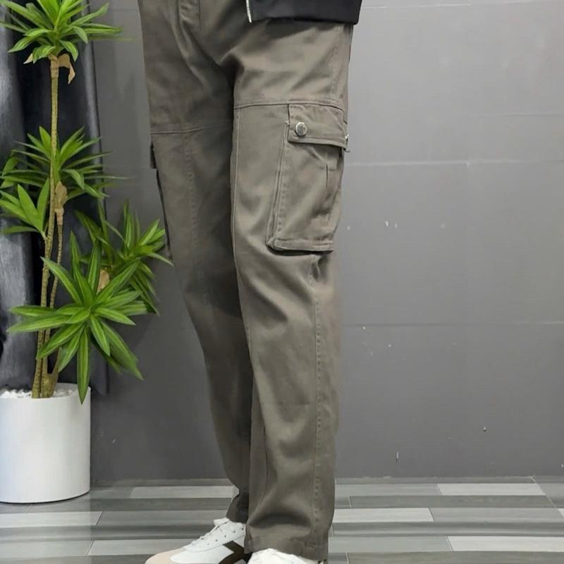 Quần Kaki Túi Hộp Nam Vải Co Giãn 4 Chiều Ống Suông Mềm Mịn Chất Liệu Cotton Cao Cấp Phong Cách Thoải Mái Cho Nam Menswear