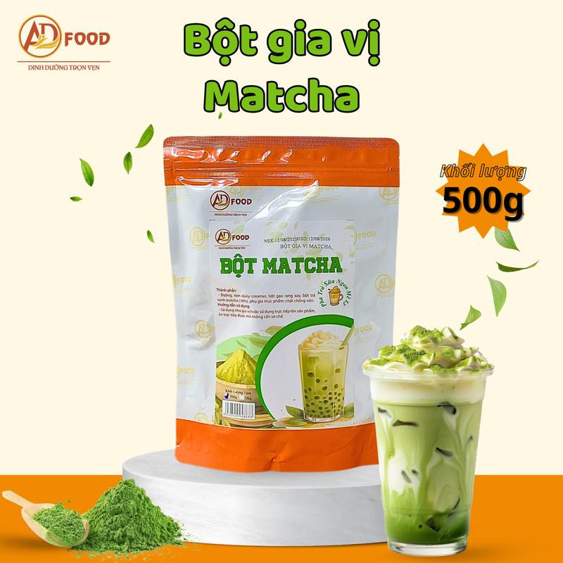 500g Bột gia vị lắc vị Matcha ADFOOD - dễ dàng chế biến món ăn pha chế nước uống