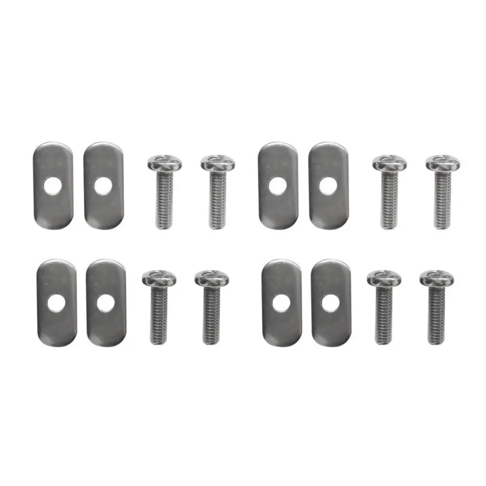Set 8pcs Durable Stainless Steel Screws & Nuts Hardware for Kayak Canoe Rail 20mm