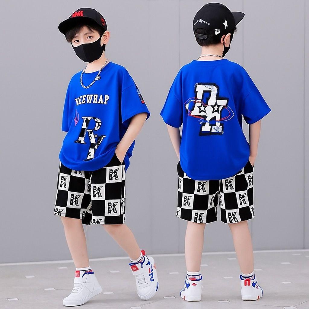 SETELAN BAJU ANAK LAKI LAKI LENGAN PENDEK MOTIF BARU UNIK LUCU KEREN SIZE M L XL