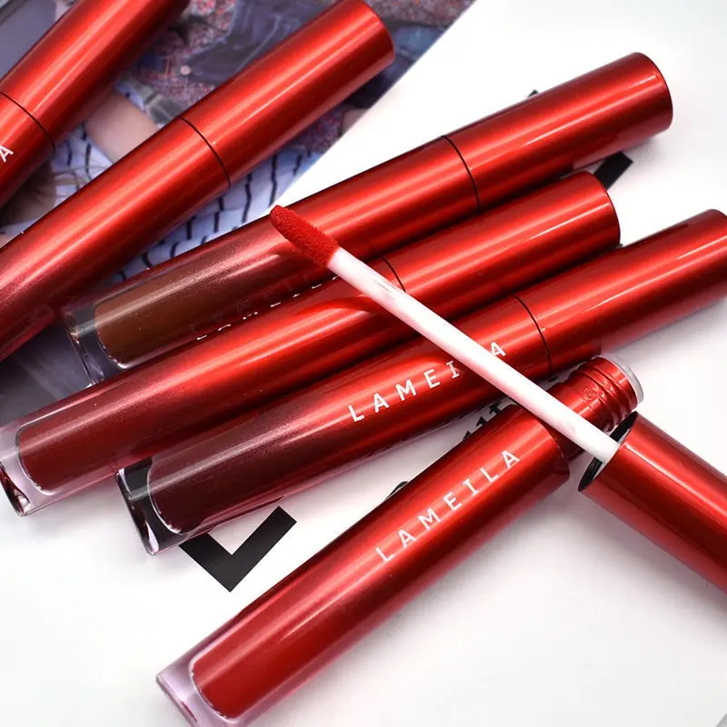 Son Bóng Nhung Lì, Son Bóng Lỏng Lâu Trôi, Không Phai, Trang Điểm, Mỹ Phẩm Cosmetic Nữ 5