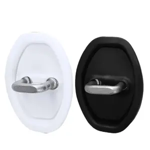 【Ready Stock】4 PCS car anti-rust door lock pad set full coverage car door lock shock-absorbing cover anti-fouling and waterproof silicone