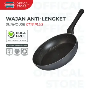 Sunhouse CT18 Plus Frypan Anti Lengket 18 cm 1 Pcs penggorengan  anti Aluminium Loyang Kitchenware
