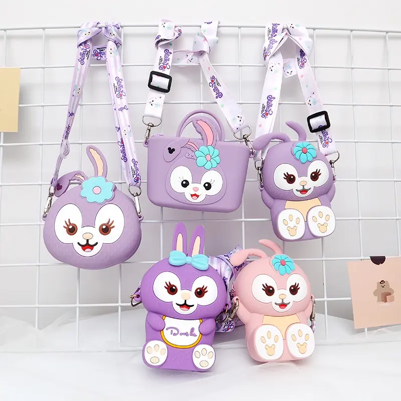 Tsabit Tas Silikon Anak Dompet Koin Selempang Karakter Lucu Fashion Stellalou