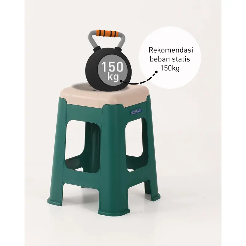 [READY STOCK] OLYMPLAST KNITTING STOOL / KURSI BASO / BAKSO / TUMPUK / CAFE / SERBAGUNA / MINIMALIS Plastik Bangku 3