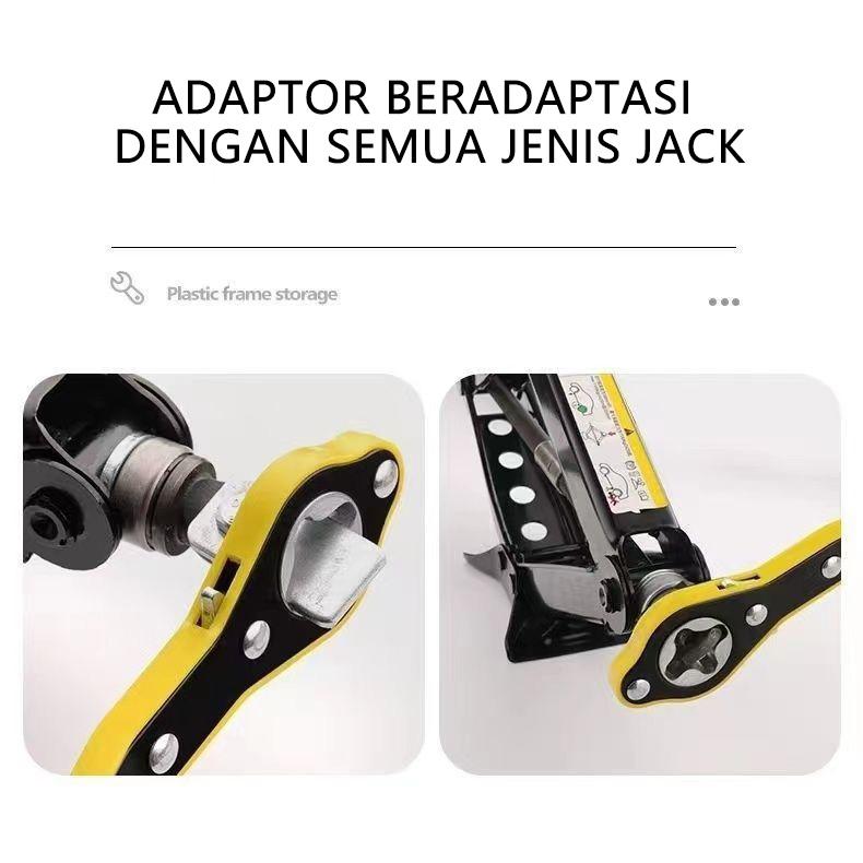 Kunci Dongkrak Mobil Universal Dongkrak Manual Alat Bantu Dongkrak Ratchet Kunci Pas ALAT BANTU PUTAR DONGKRAK MANUAL ORIGINAL 8