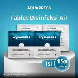 Aquapress Tablet Desinfeksi Air – 15X Twin Packs Pasti Ori