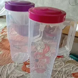 Calista Mug Tutup Plastik Jumbo 1400ml BPA Free dengan Pegangan Ergonomis tumbler Calista Besar