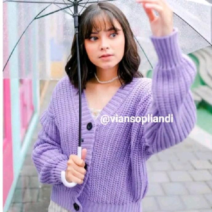 Olivia Cardigan Crop Cardi / Cardigan Rajut Wanita Premium / Cardigan Olivia Cardy Crop / Eiren Crop Cardy / Cardigan Rajut 3