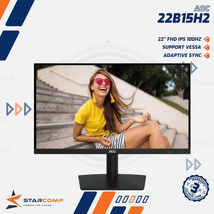 Gambar AOC 22B15H2 22 Inch FHD IPS Monitor LED dari Starcomp Semarang Kab. Sleman Tokopedia