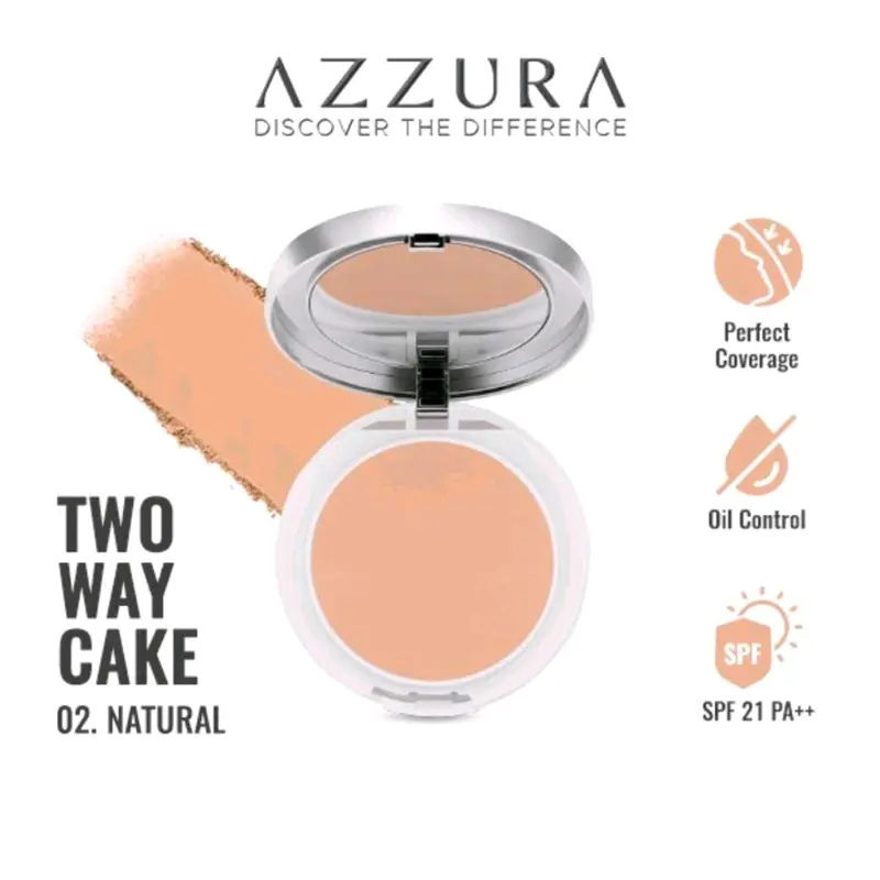 Azzura Two Way Cake Bedak Foundation Tahan Lama 4