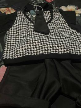 Product Review of Setelan celana pendek baju anak vest houndstooth bw 3 bulan - 10 tahun from l**u 0