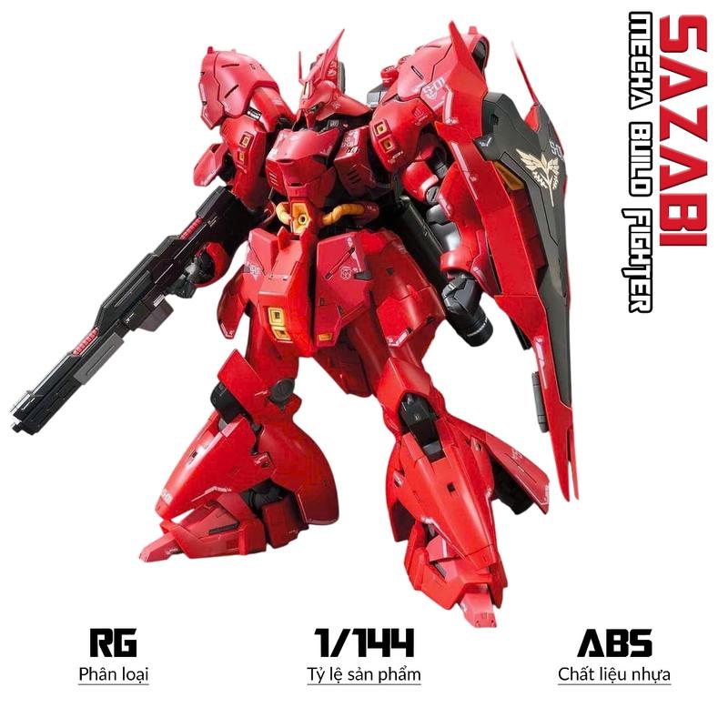  Mô hình RG Sazabi 1 144 Mecha Đồ chơi lắp ráp nhựa 