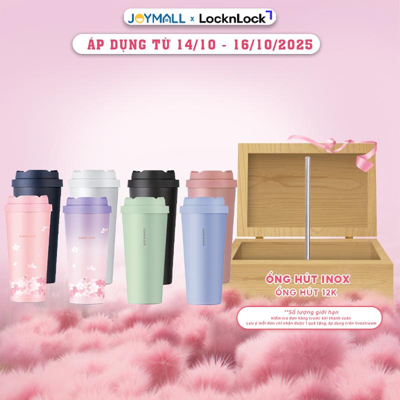 Ly Giữ Nhiệt LocknLock LHC3249 550ml, LHC3271 400ml, Miệng Ly Rộng, Chất Liệu Thép Không Gỉ 316L - Độc Quyền JoyMall [tặng ống hút thẳng gốc từ 14/10 - 16/10/25 chỉ có trên livestream]