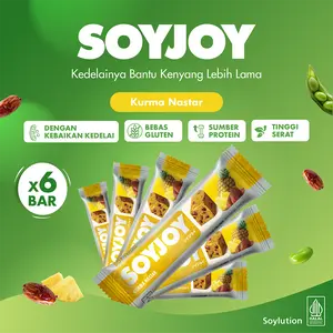 SOYJOY Snack Bar Kedelai Kurma Nastar 30gr - 6 Bar