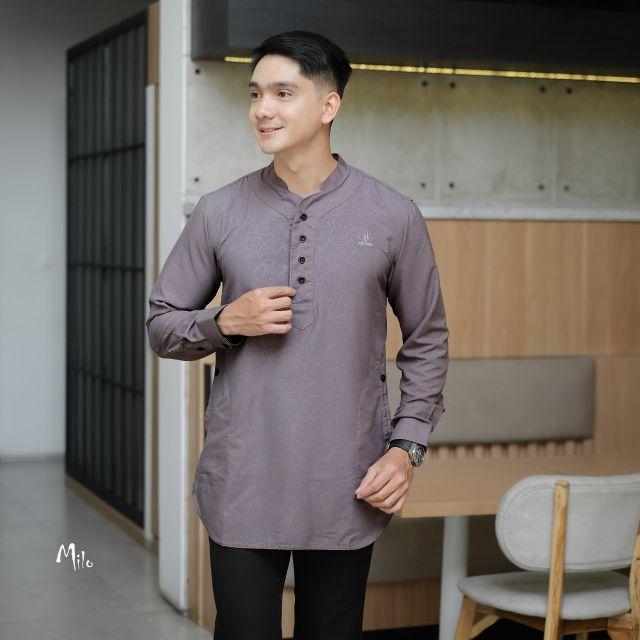Product Introduction of Baju Koko Kurta Pria Motif Embos Terbaru Original Anwa Terlaris Atasan Dewasa Hitam Cream Kuning Maroon Navy Muslim Nyaman Putih Lembut  Variasi Panjang Pendek Tebal Katun Kombinasi Kerah Oblong 40