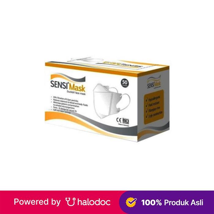 Gambar Sensi Masker Duckbill 50 Pieces dari Apotek Halomedika Cicendo Kota Bandung Tokopedia