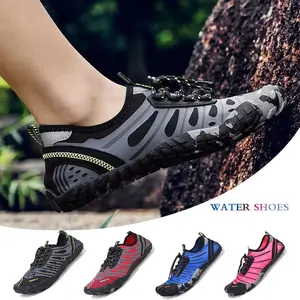 Sepatu Aqua Musim Panas Unisex No-Slip Sand Prevention Rubber Beach Shoes Berkemah Hiking Kering Cepat Untuk Pria dan Wanita Ukuran 36-45 Outdoor Sea  Shoes Sepatu Mancing Pria Sepatu Renang Sport