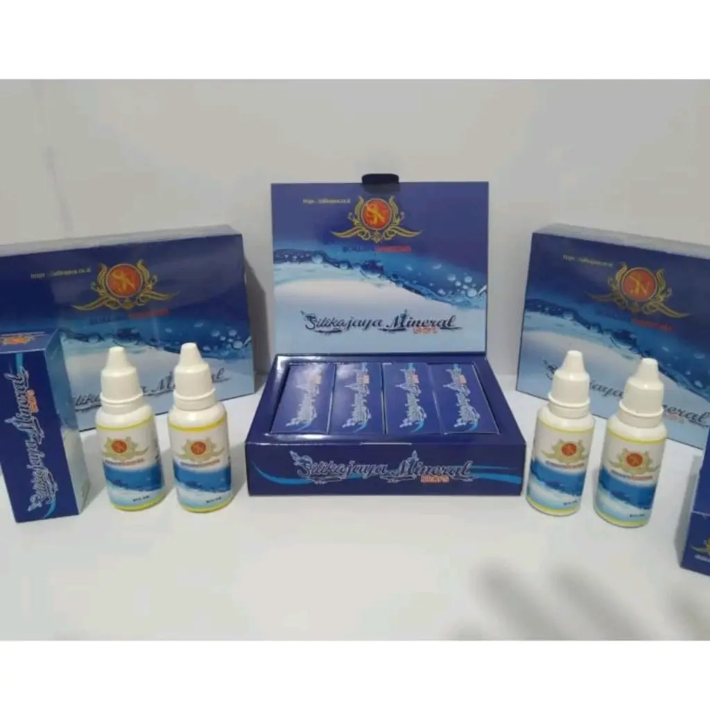 SILIKA JAYA MINERAL DROPS 1 BOX ISI 4 BOTOL ORIGINAL