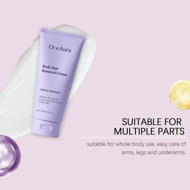 Product Introduction of ceAura Body Hair Removal Cream Gentle Body Hair Removal Hand & Leg Hair Cleansing Unisex Hair Removal Skin Balm 7
