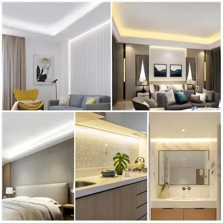 QPT Mall Paket Lampu Neon Flex 220v 1m 2m 3m 4m 5m  Led Selang Fleksibel 220v Warna Neon Outdoor DIY Strip 8