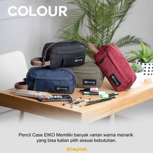 HEYLOOK - Tempat Pensil Eiko Kotak Pensil Pencil Case Kostak Anak Atk Sekolah Kuliah Kantor Kerja ALat Tulis Stationery