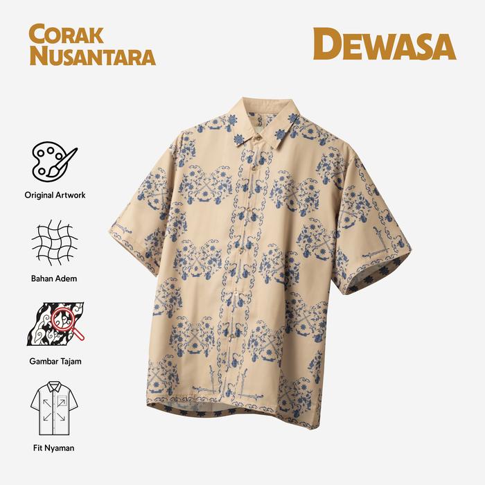 Gambar Batik Print Telusur Kultur - Corak Nusantara - Keris Coklat - XL dari Telusur Kultur Kota Administrasi Jakarta Timur Tokopedia