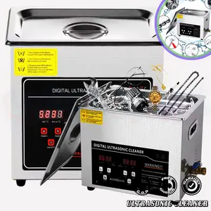 Mesin Pembersih Ultrasonic Cleaner 2 3 6 10 Liter Alat Cuci Perhiasan Kacamata Membersihkan Karat Kerak Air Cleaning Stainless