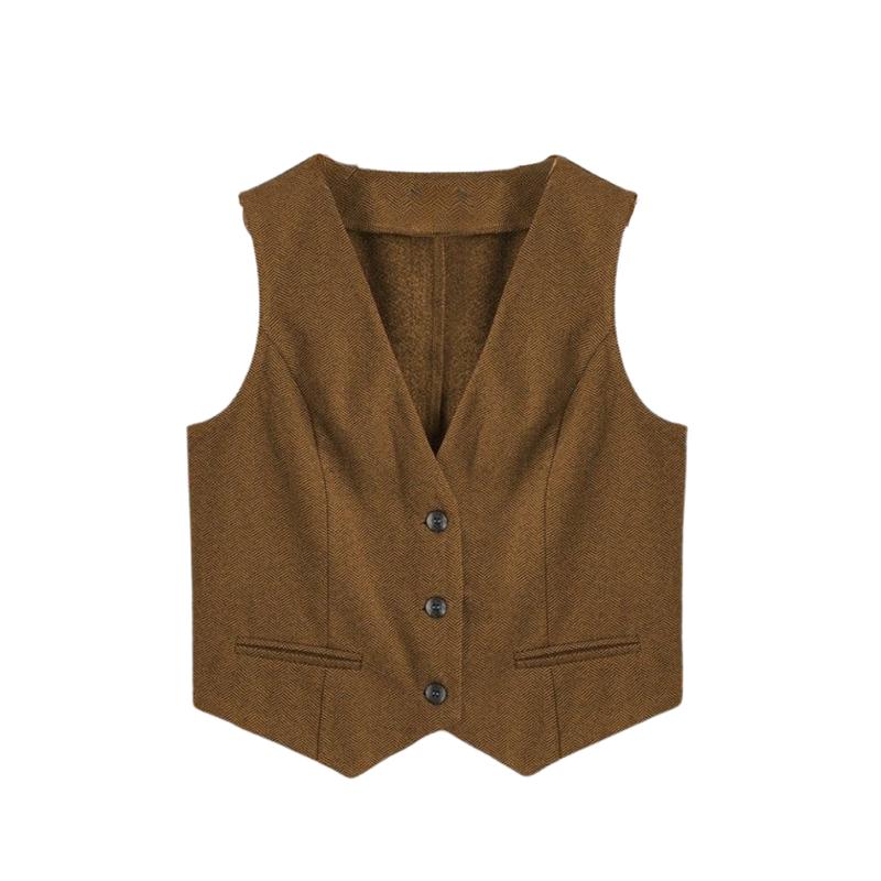 Product Introduction of One Set Outfit Vintage (Kemeja Polos, Vest, Rok) Setelan OOTD Yearbook Murah Terbaru - GGO24 12