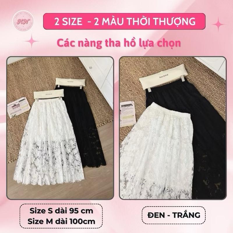 Váy maxi ren hoa Hàn Quốc ba tầng siêu xinh tiểu thư - Lót ngắn quyến rũ 2 màu nữ women 4